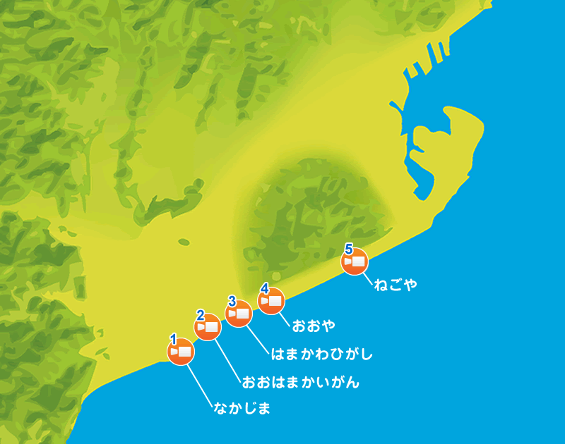 海岸監視カメラマップ
